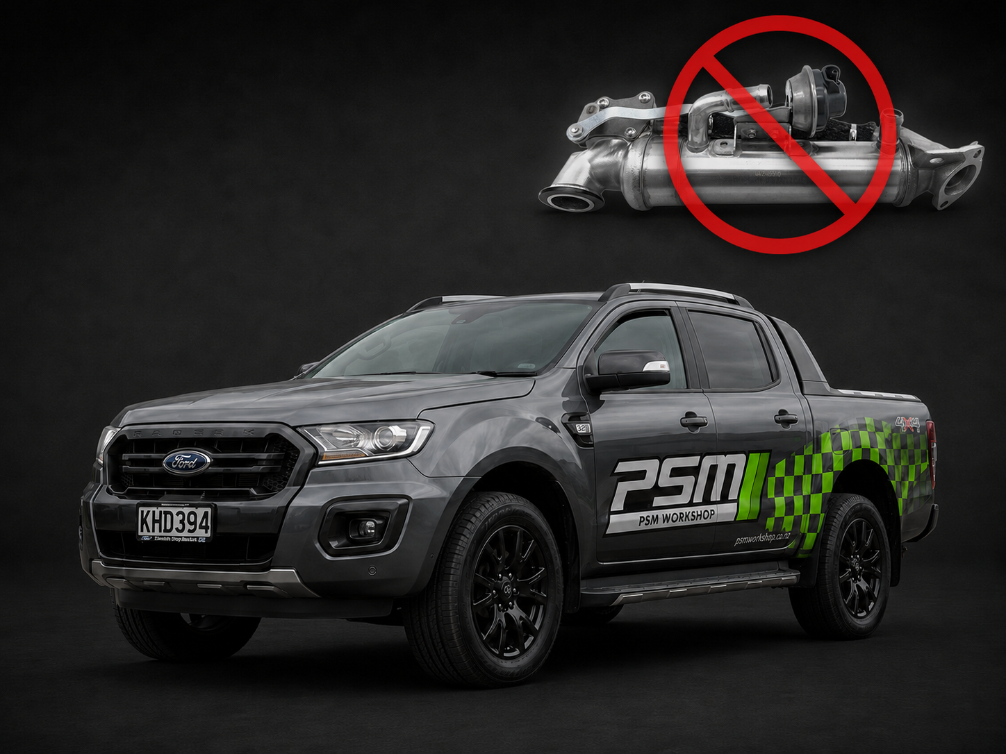 PSM Workshop Ford Ranger with EGR cooler delete graphic