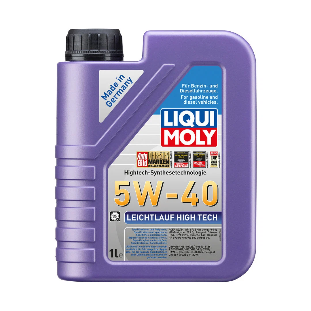 Liqui Moly Leichtlauf High Tech 5W-40 engine oil bottle