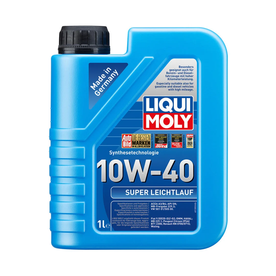 Liqui Moly Super Leichtlauf 10W-40 engine oil bottle