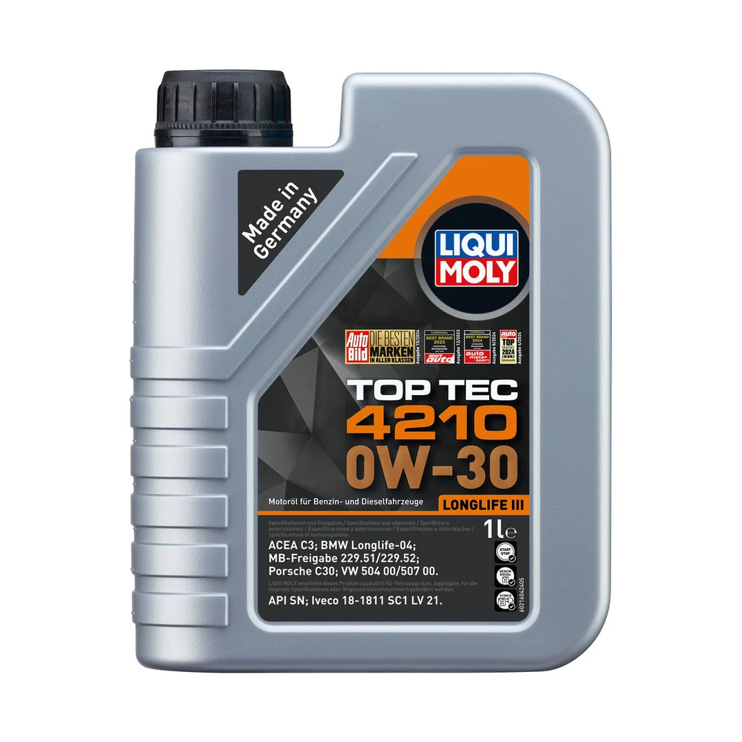 Liqui Moly Top Tec 4210 0W-30 engine oil bottle